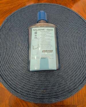 Nalgene Flask 12 oz Glacier Blue